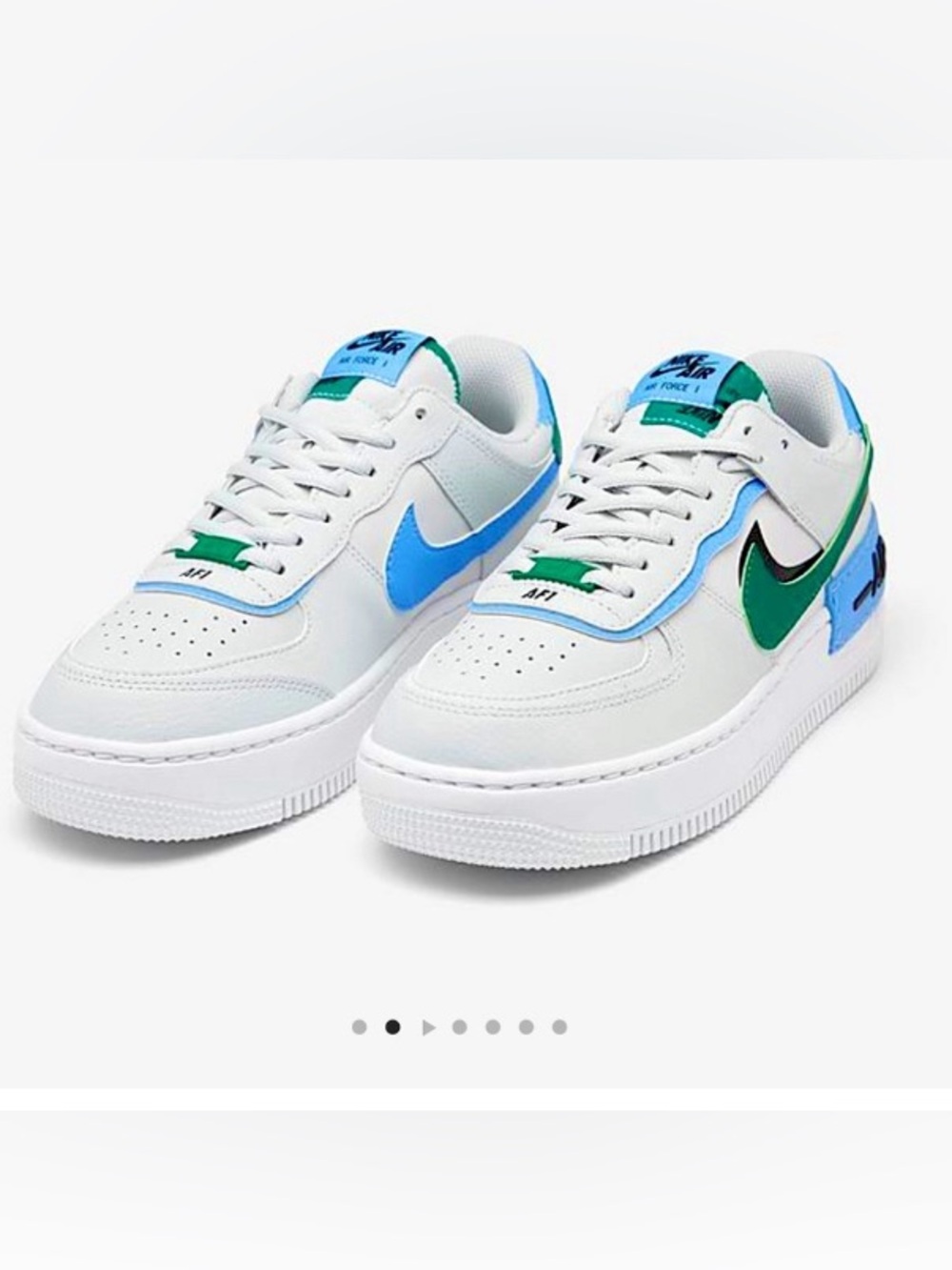 Nike AF1 Air Force 1 Shadow Photon Dust/Malachite Women Size 10
